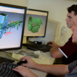 Student workers at the Center for Computational Mechanics